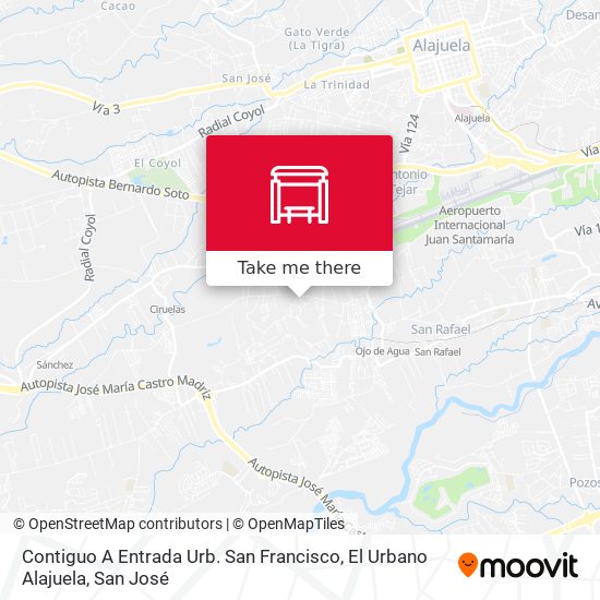 Contiguo A Entrada Urb. San Francisco, El Urbano Alajuela map