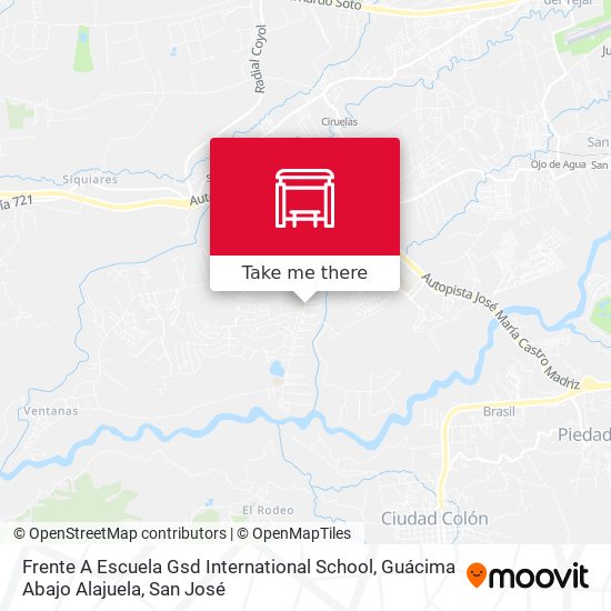 Frente A Escuela Gsd International School, Guácima Abajo Alajuela map