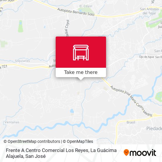Frente A Centro Comercial Los Reyes, La Guácima Alajuela map
