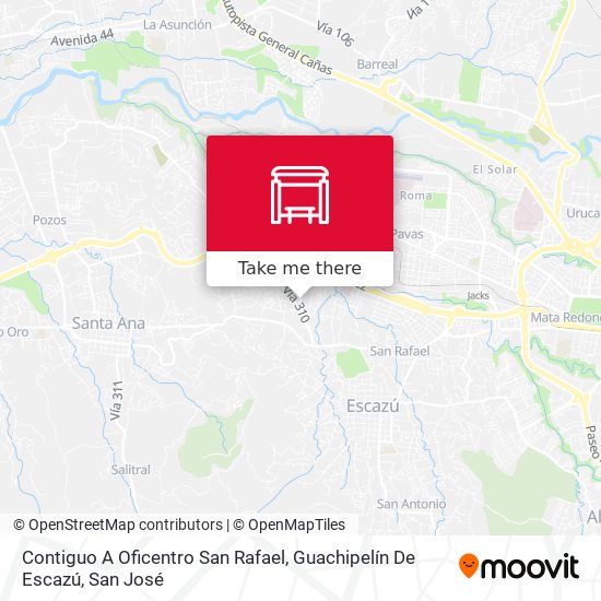 Mapa de Contiguo A Oficentro San Rafael, Guachipelín De Escazú