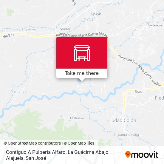 Contiguo A Pulpería Alfaro, La Guácima Abajo Alajuela map