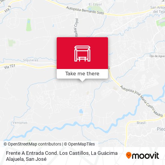 Frente A Entrada Cond. Los Castillos, La Guácima Alajuela map