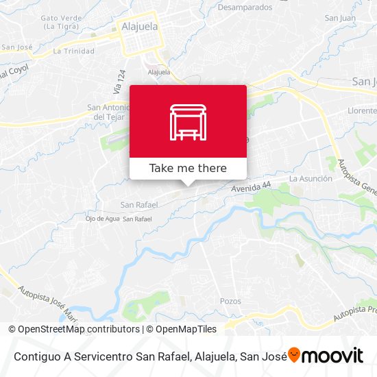 Contiguo A Servicentro San Rafael, Alajuela map