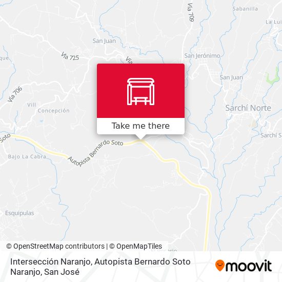 Intersección Naranjo, Autopista Bernardo Soto Naranjo map