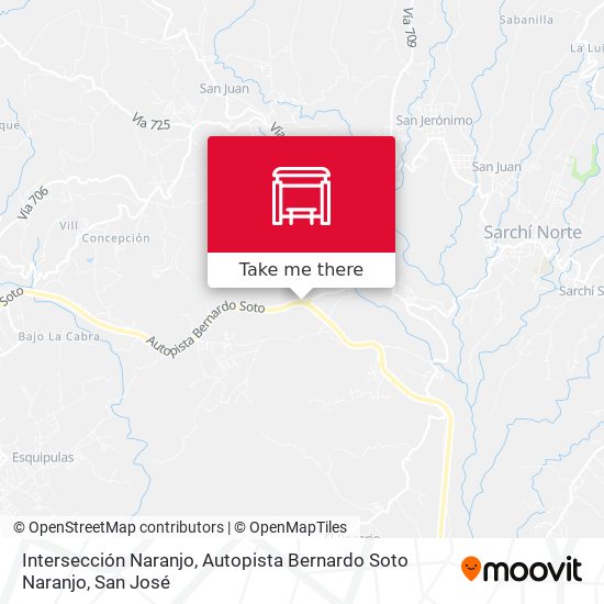 Intersección Naranjo, Autopista Bernardo Soto Naranjo map