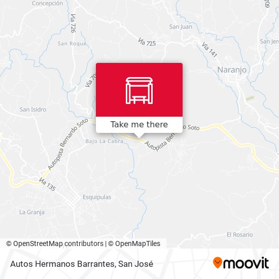 How to get to Autos Hermanos Barrantes in San José by Bus?