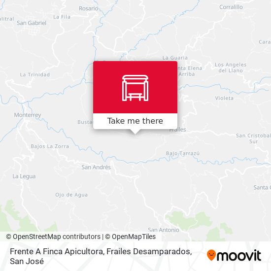 Mapa de Frente A Finca Apicultora, Frailes Desamparados
