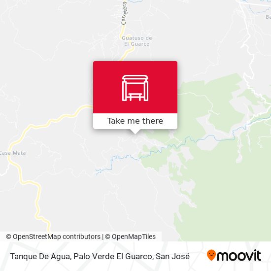 Mapa de Tanque De Agua, Palo Verde El Guarco