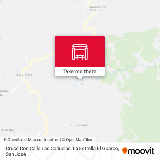 Cruce Con Calle Las Cañuelas, La Estrella El Guarco map
