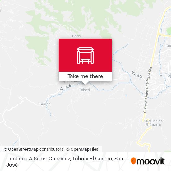 Contiguo A Super González, Tobosí El Guarco map