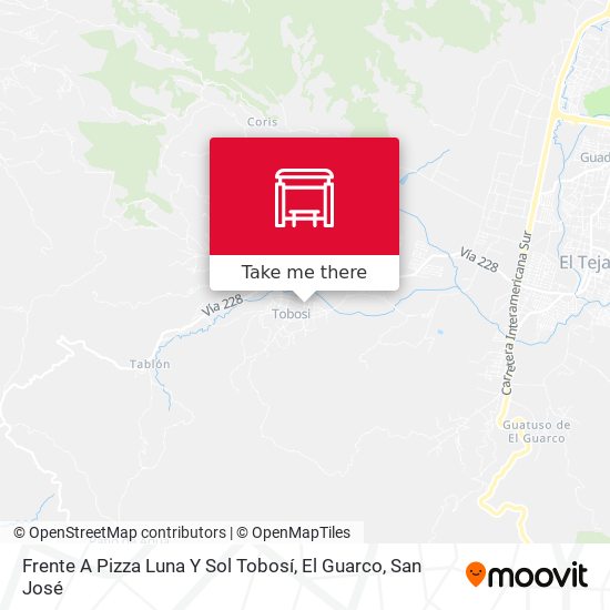 Frente A Pizza Luna Y Sol Tobosí, El Guarco map