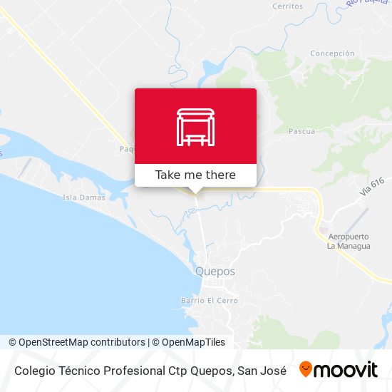 Colegio Técnico Profesional Ctp Quepos map