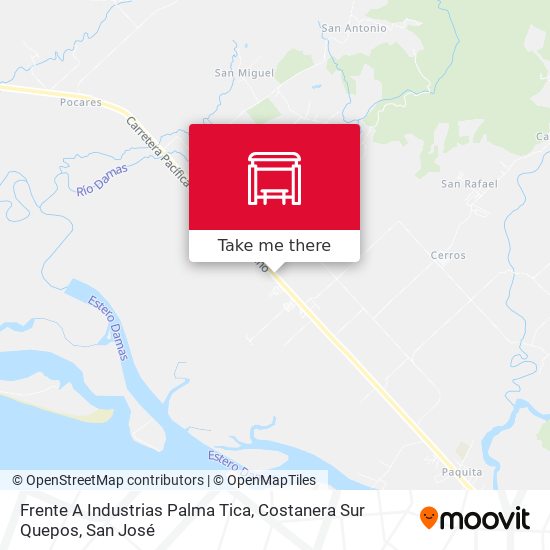 Frente A Industrias Palma Tica, Costanera Sur Quepos map