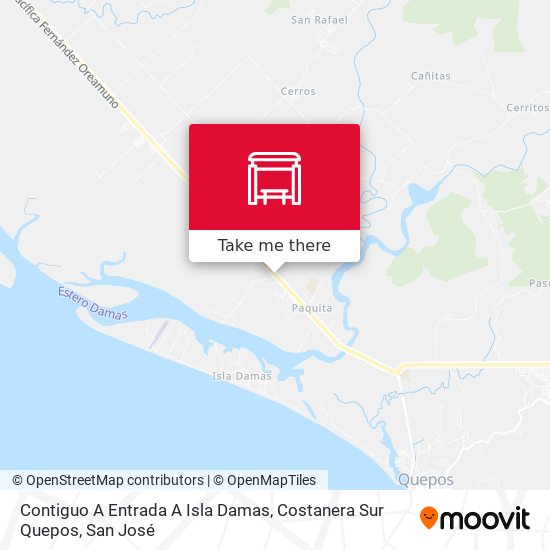 Contiguo A Entrada A Isla Damas, Costanera Sur Quepos map