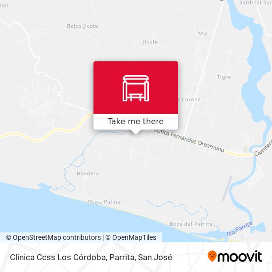 Clínica Ccss Los Córdoba, Parrita map