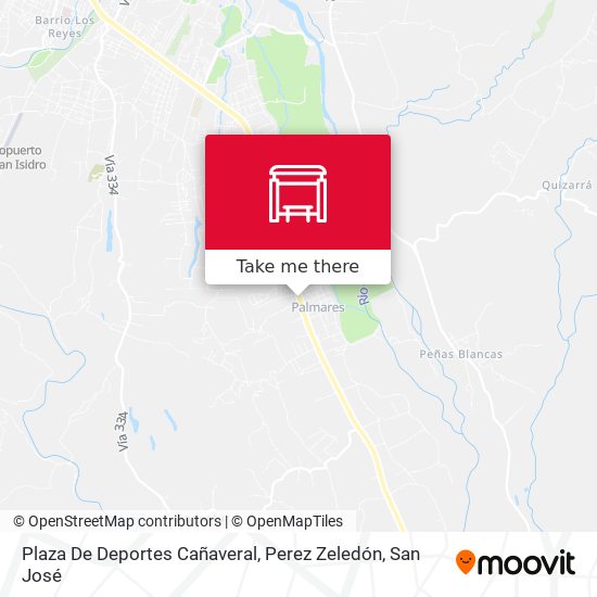 Plaza De Deportes Cañaveral, Perez Zeledón map