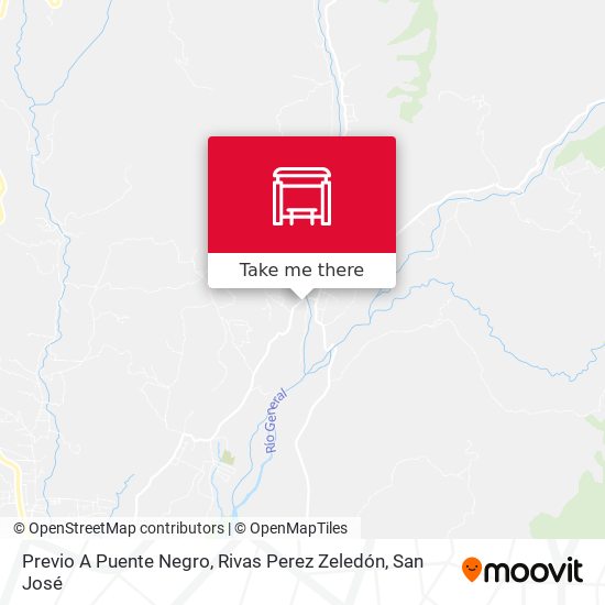 Previo A Puente Negro, Rivas Perez Zeledón map