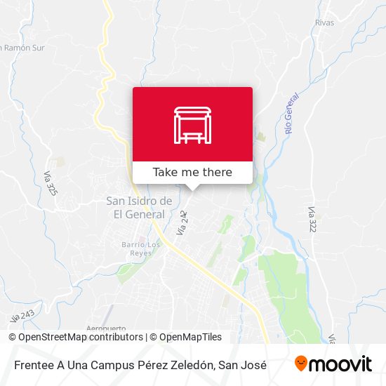 Frentee A Una Campus Pérez Zeledón map