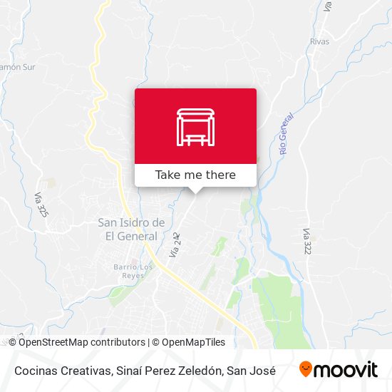 Cocinas Creativas, Sinaí Perez Zeledón map