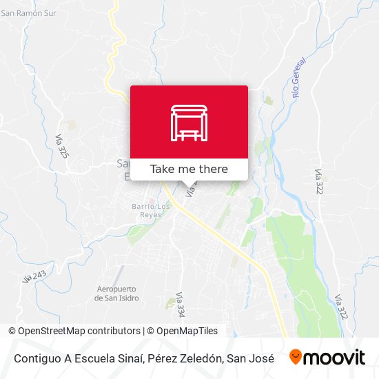 Contiguo A Escuela Sinaí, Pérez Zeledón map