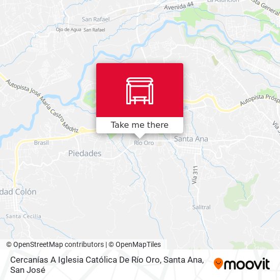 Cercanías A Iglesia Católica De Río Oro, Santa Ana map