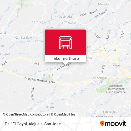 Palí El Coyol, Alajuela map