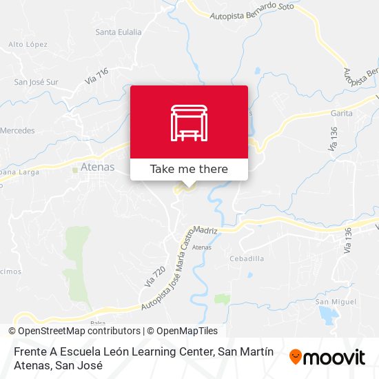 Frente A Escuela León Learning Center, San Martín Atenas map