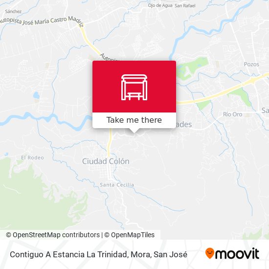 Contiguo A Estancia La Trinidad, Mora map