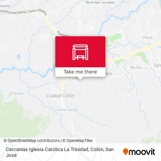 Cercanías Iglesia Católica La Trinidad, Colón map