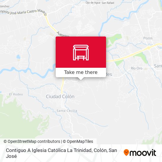 Contiguo A Iglesia Católica La Trinidad, Colón map