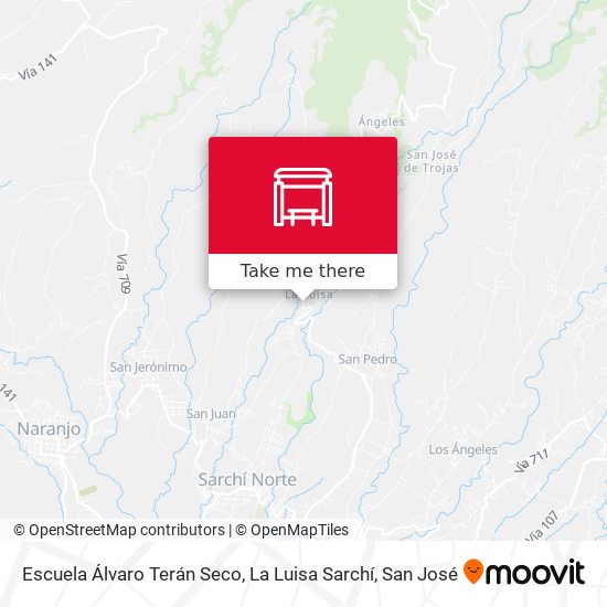 Escuela Álvaro Terán Seco, La Luisa Sarchí map