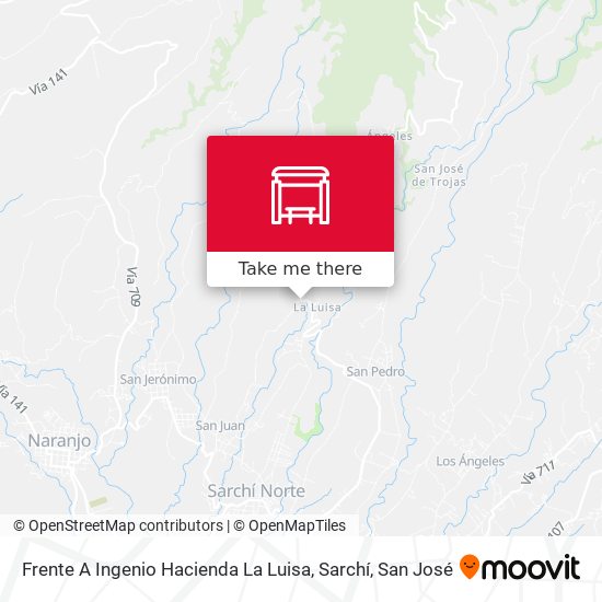 Frente A Ingenio Hacienda La Luisa, Sarchí map