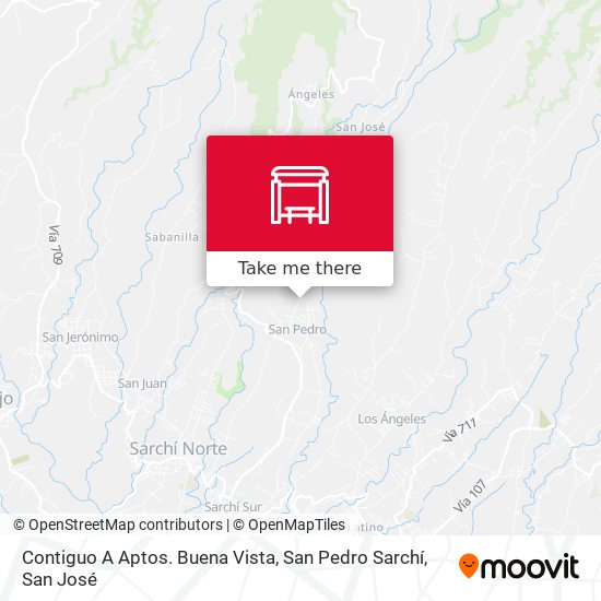 Contiguo A Aptos. Buena Vista, San Pedro Sarchí map