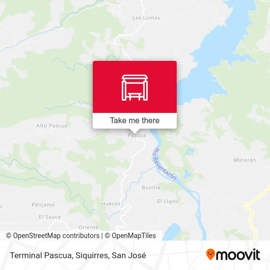 Terminal Pascua, Siquirres map