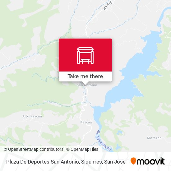 Plaza De Deportes San Antonio, Siquirres map