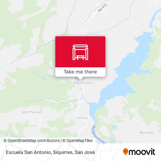 Escuela San Antonio, Siquirres map