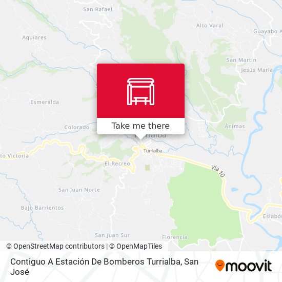 Contiguo A Estación De Bomberos Turrialba map
