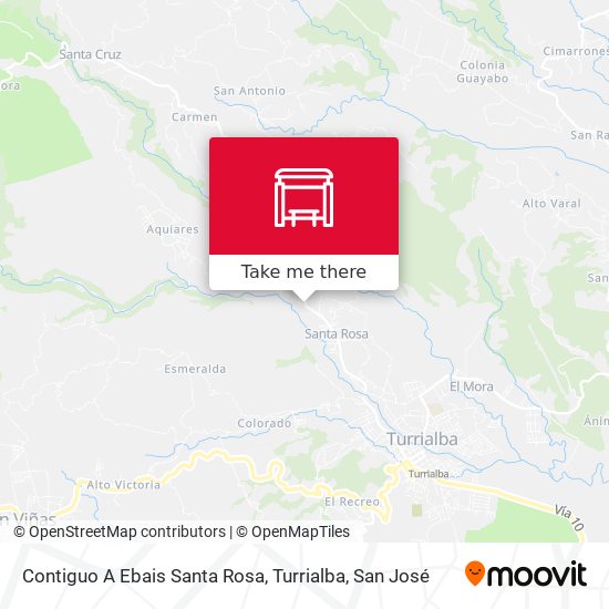 Contiguo A Ebais Santa Rosa, Turrialba map