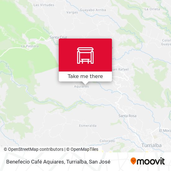 Benefecio Café Aquiares, Turrialba map