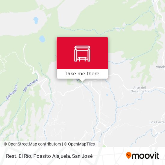 Mapa de Rest. El Río, Poasito Alajuela