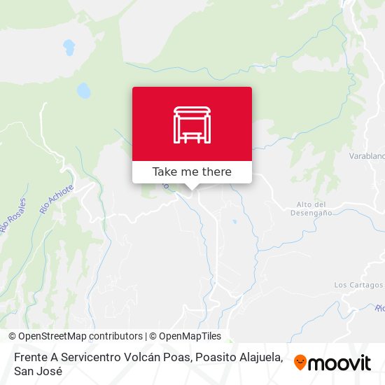 Frente A Servicentro Volcán Poas, Poasito Alajuela map