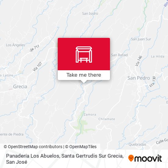 Panadería Los Abuelos, Santa Gertrudis Sur Grecia map