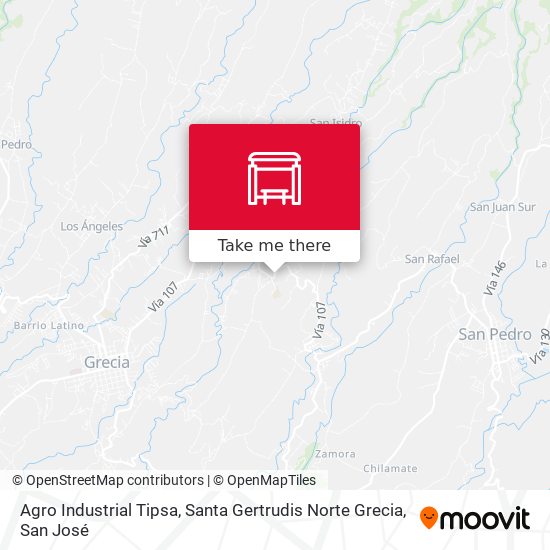 Agro Industrial Tipsa, Santa Gertrudis Norte Grecia map