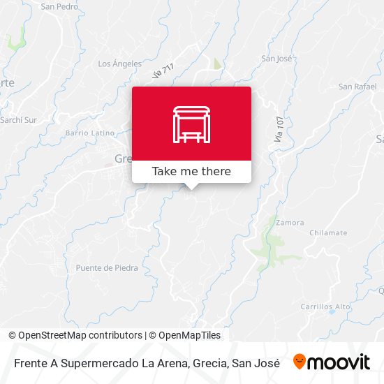 Mapa de Frente A Supermercado La Arena, Grecia