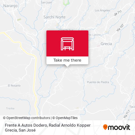 Frente A Autos Dodero, Radial Arnoldo Kopper Grecia map