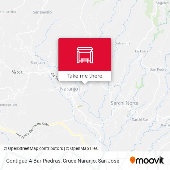 Contiguo A Bar Piedras, Cruce Naranjo map