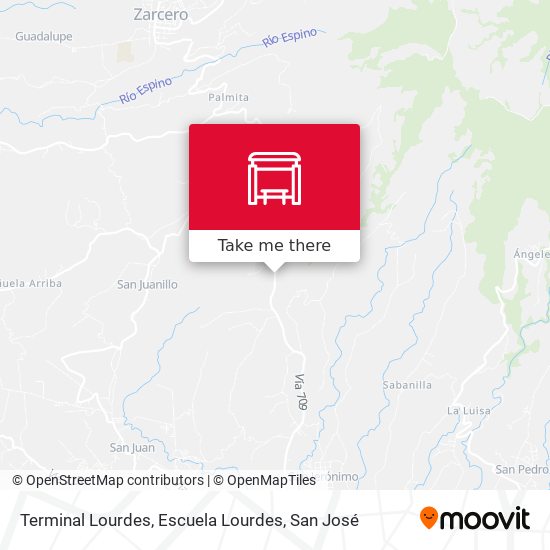 Terminal Lourdes, Escuela Lourdes map