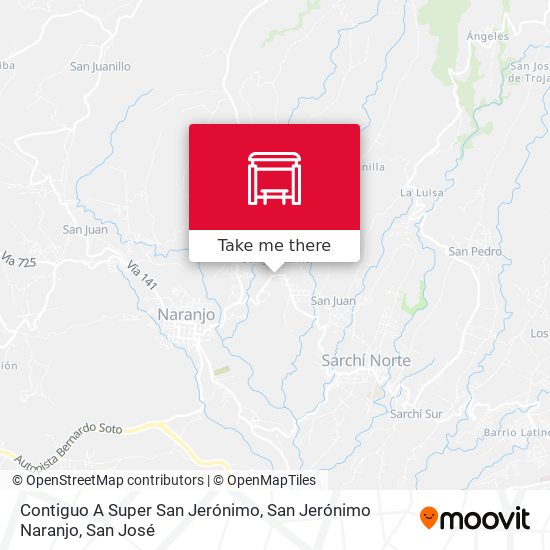Contiguo A Super San Jerónimo, San Jerónimo Naranjo map