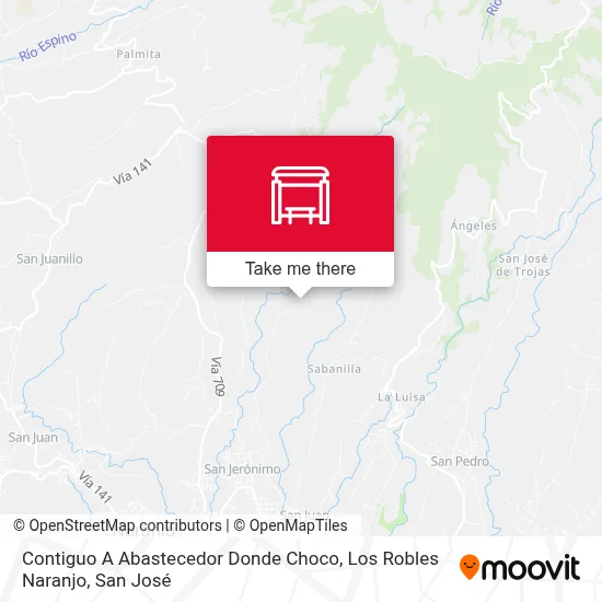 Contiguo A Abastecedor Donde Choco, Los Robles Naranjo map