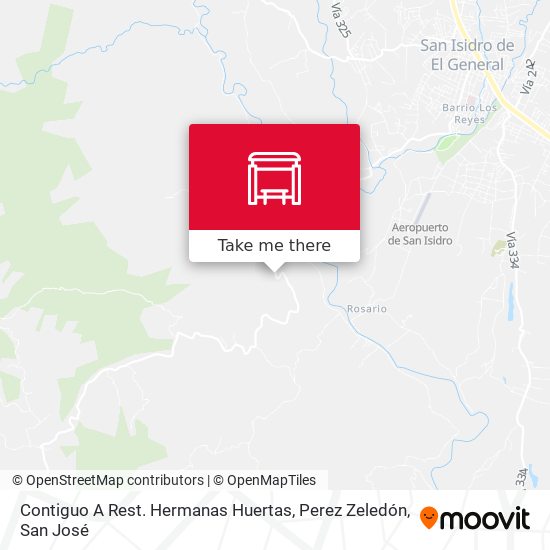 Contiguo A Rest. Hermanas Huertas, Perez Zeledón map